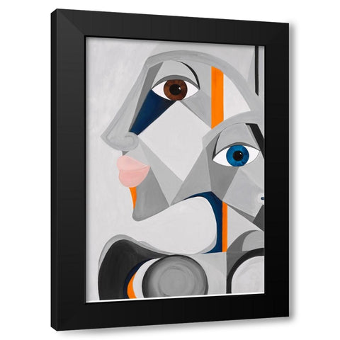 Mon Petit Marinier Black Modern Wood Framed Art Print with Double Matting by Florea, Simona
