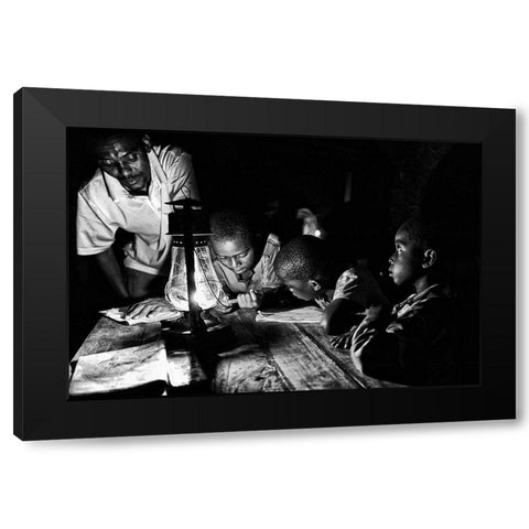 Untitled Black Modern Wood Framed Art Print with Double Matting by Mirzaie, Foad
