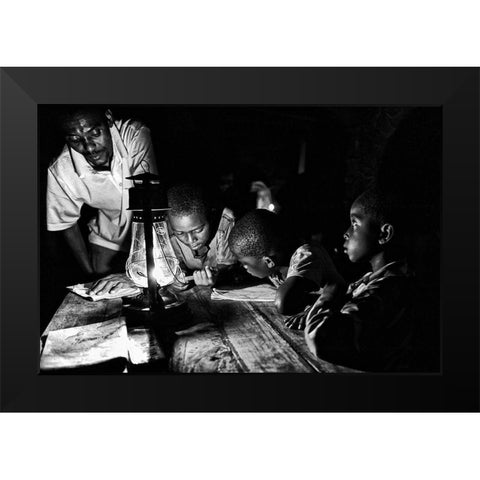 Untitled Black Modern Wood Framed Art Print by Mirzaie, Foad