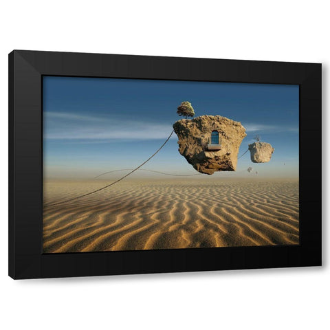 Untitled Black Modern Wood Framed Art Print with Double Matting by Penchev, Radoslav