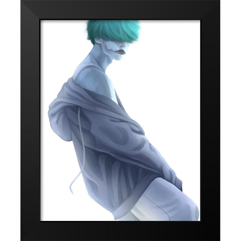 Rajiv Black Modern Wood Framed Art Print by Griesel, Jolene