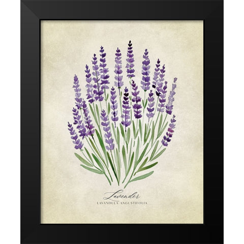 Lavender vintage Black Modern Wood Framed Art Print by Laiz Blursbyai, Rosana