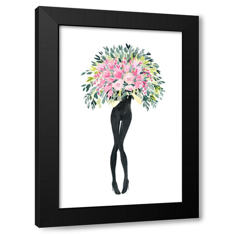Miss bouquet I Black Modern Wood Framed Art Print with Double Matting by Laiz Blursbyai, Rosana