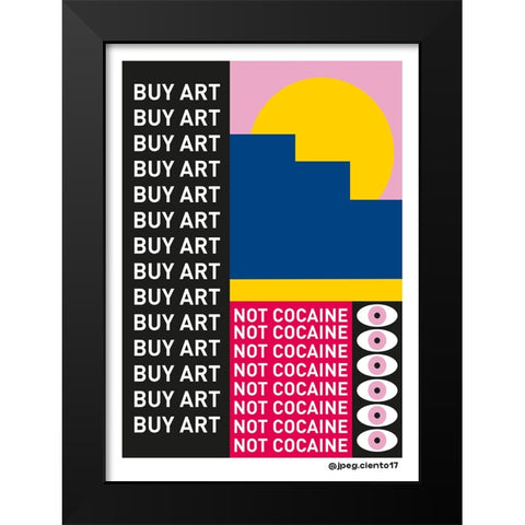 BUY ART Black Modern Wood Framed Art Print by Ortiz, Sergio