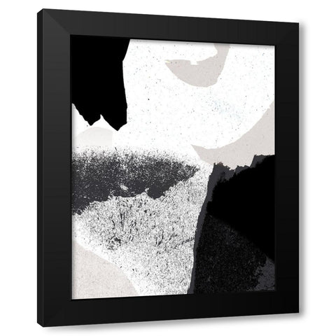 Black and White Black Modern Wood Framed Art Print with Double Matting by Demir, Aylin