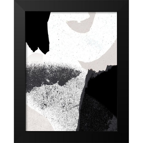 Black and White Black Modern Wood Framed Art Print by Demir, Aylin