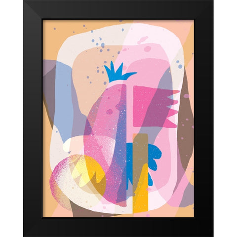 Birds Eye Black Modern Wood Framed Art Print by Demir, Aylin