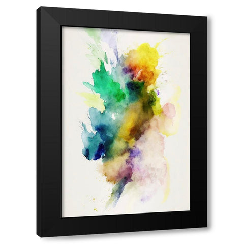 Smoke Drifts Black Modern Wood Framed Art Print with Double Matting by Mauro