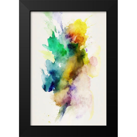 Smoke Drifts Black Modern Wood Framed Art Print by Mauro