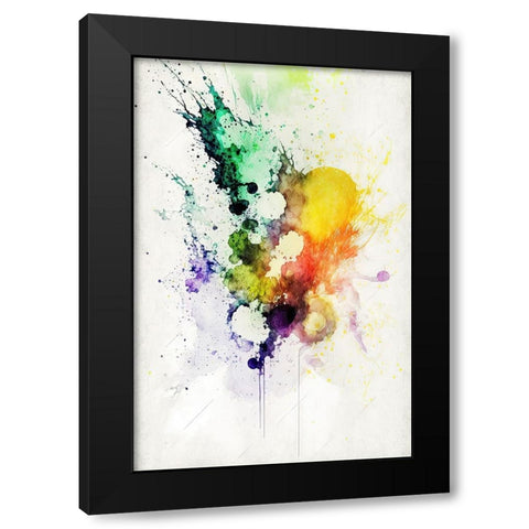 Fluid Dreams Black Modern Wood Framed Art Print with Double Matting by Mauro
