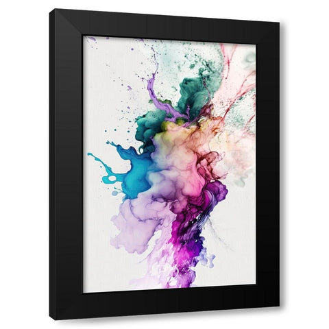 Mystical Haze Black Modern Wood Framed Art Print with Double Matting by Mauro