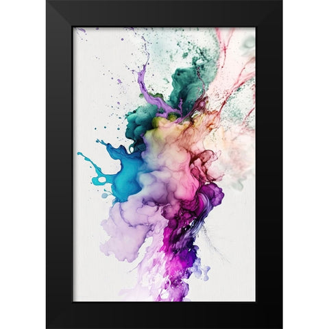 Mystical Haze Black Modern Wood Framed Art Print by Mauro