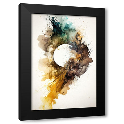 Sunburst in Autumn Black Modern Wood Framed Art Print by Mauro