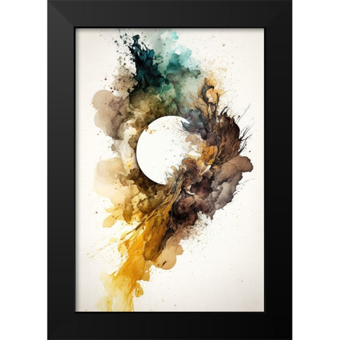 Sunburst in Autumn Black Modern Wood Framed Art Print by Mauro