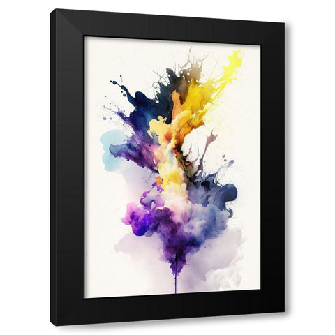Mystical Smoke Black Modern Wood Framed Art Print with Double Matting by Mauro