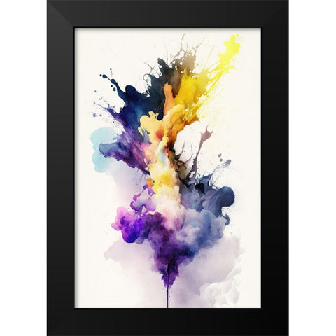 Mystical Smoke Black Modern Wood Framed Art Print by Mauro