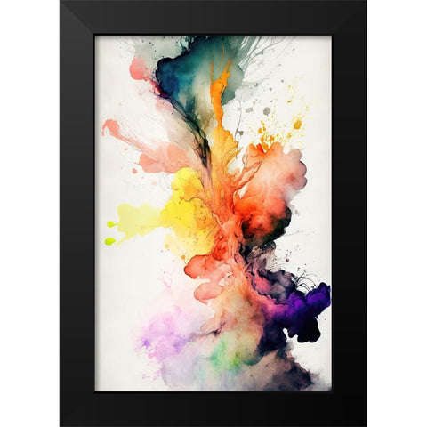 Mesmerizing Abstraction Black Modern Wood Framed Art Print by Mauro