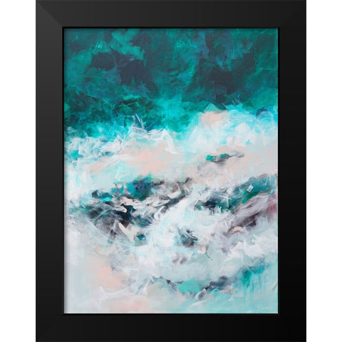 The Sound of the Sea Black Modern Wood Framed Art Print by Wattre, Francoise