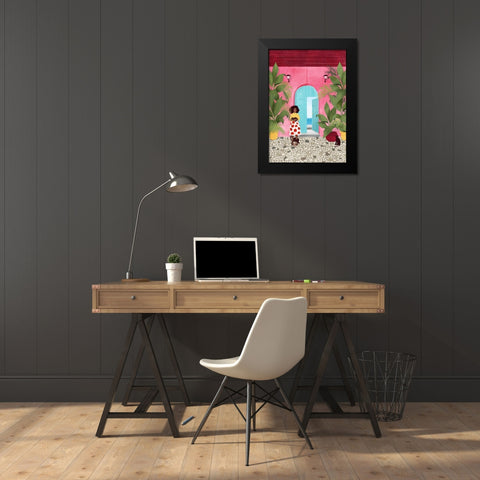 Cartagena life Black Modern Wood Framed Art Print by Tomljanovic, Maja