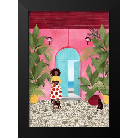 Cartagena life Black Modern Wood Framed Art Print by Tomljanovic, Maja