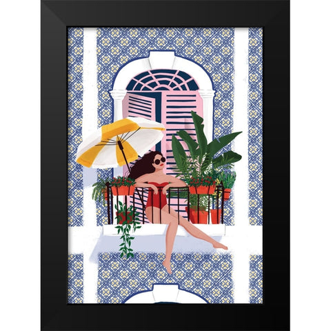 Catching the Sun Black Modern Wood Framed Art Print by Tomljanovic, Maja