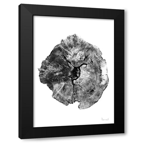 Oak Log Black Modern Wood Framed Art Print by Hobday, Dan
