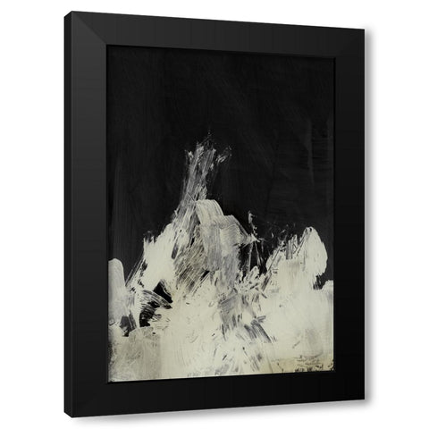 Unsettled Black Modern Wood Framed Art Print with Double Matting by Hobday, Dan