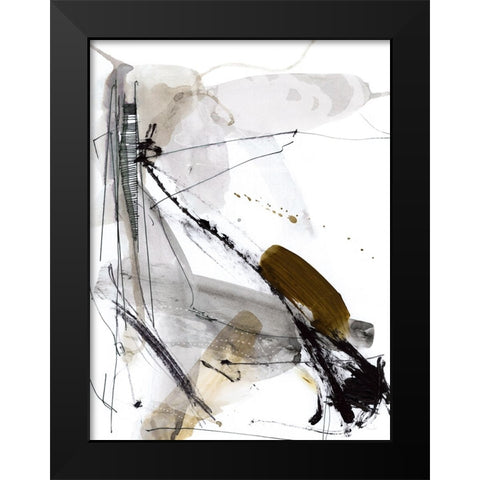 Lighthouse Black Modern Wood Framed Art Print by Hobday, Dan