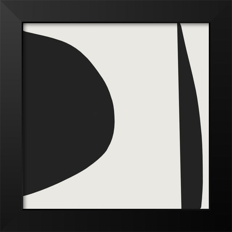 Minimal Black Modern Wood Framed Art Print by Hobday, Dan