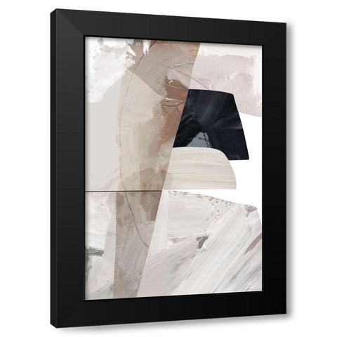 Caves Black Modern Wood Framed Art Print with Double Matting by Hobday, Dan