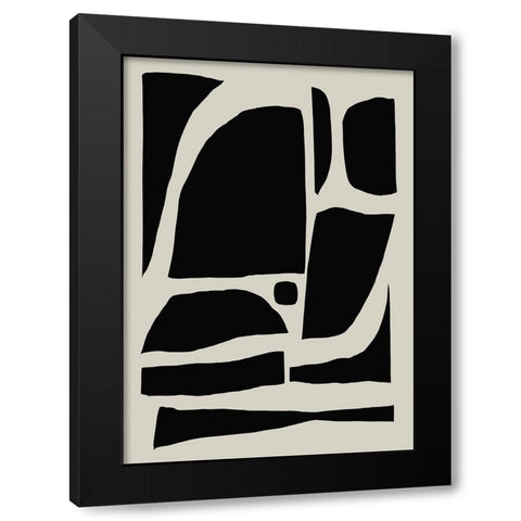 Pieces Black Modern Wood Framed Art Print with Double Matting by Hobday, Dan