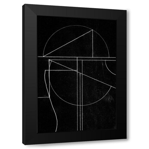 Buia Black Modern Wood Framed Art Print with Double Matting by Hobday, Dan