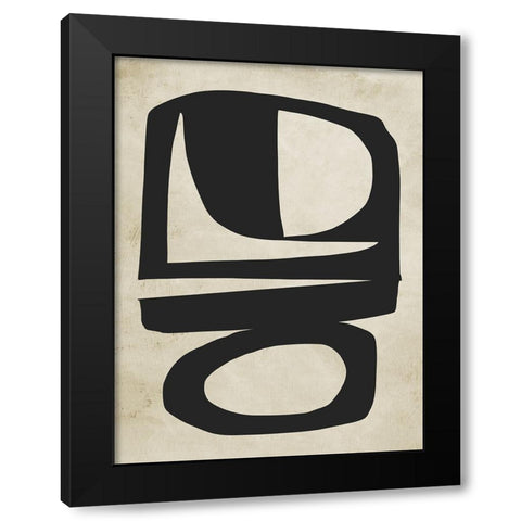 Chance Black Modern Wood Framed Art Print with Double Matting by Hobday, Dan
