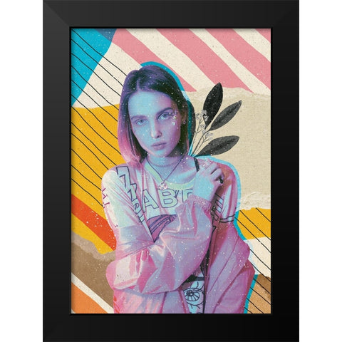 The Illusionist Black Modern Wood Framed Art Print by Demir, Aylin