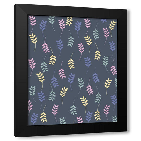 Scandi japandi flowers 2 Black Modern Wood Framed Art Print with Double Matting by Manovski, Sarah