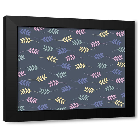 Scandi japandi flowers 3 Black Modern Wood Framed Art Print with Double Matting by Manovski, Sarah