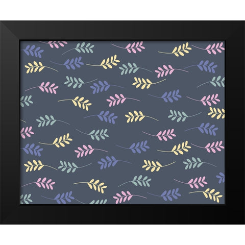 Scandi japandi flowers 3 Black Modern Wood Framed Art Print by Manovski, Sarah