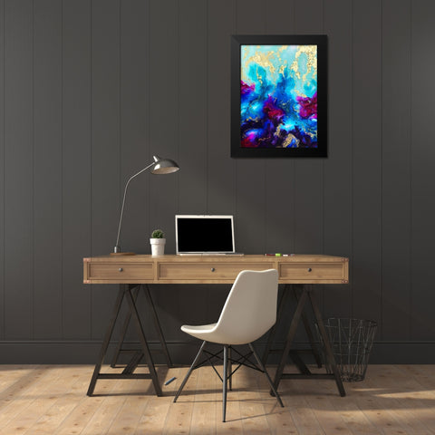 Andromeda Black Modern Wood Framed Art Print by Storms, Alyson