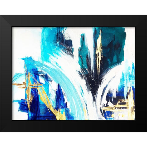 Angle Gold   A Black Modern Wood Framed Art Print by Storms, Alyson
