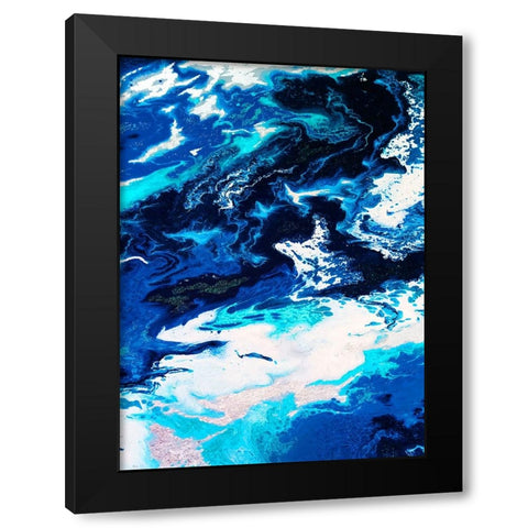 Bright Splash 1 Black Modern Wood Framed Art Print by Storms, Alyson