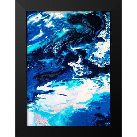 Bright Splash 1 Black Modern Wood Framed Art Print by Storms, Alyson
