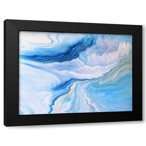 Colorful Ocean Black Modern Wood Framed Art Print by Storms, Alyson