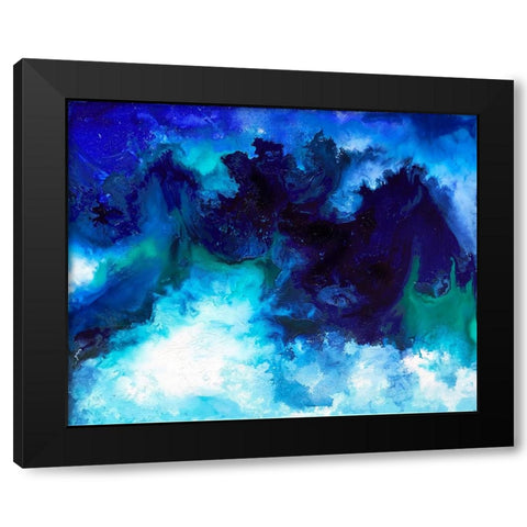 Deep Sea Black Modern Wood Framed Art Print with Double Matting by Storms, Alyson