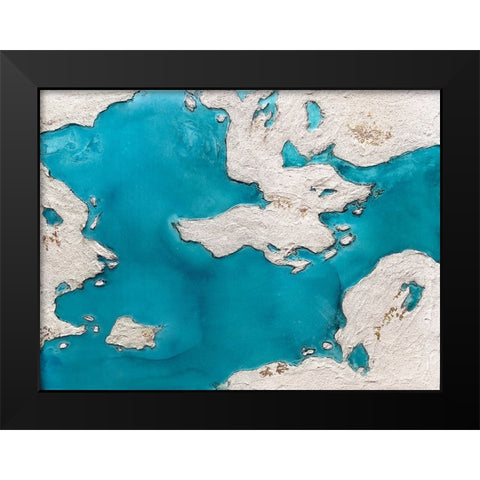 Great Barrier Reef Black Modern Wood Framed Art Print by Storms, Alyson