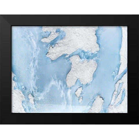 Puget Sound Frost Black Modern Wood Framed Art Print by Storms, Alyson