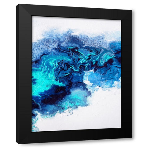 Rainbow Smoke 1 Black Modern Wood Framed Art Print by Storms, Alyson