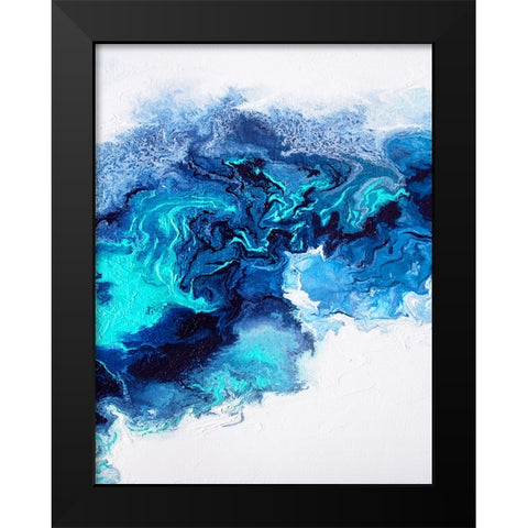 Rainbow Smoke 1 Black Modern Wood Framed Art Print by Storms, Alyson