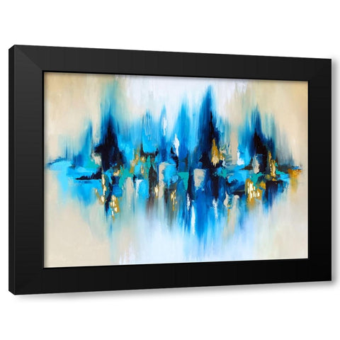 Reflection Black Modern Wood Framed Art Print by Storms, Alyson