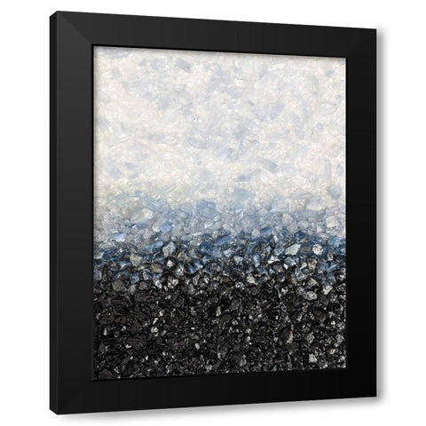 Smoky Blue Crystal Black Modern Wood Framed Art Print with Double Matting by Storms, Alyson