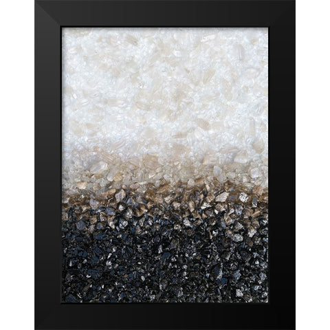 Smoky Crystal Black Modern Wood Framed Art Print by Storms, Alyson